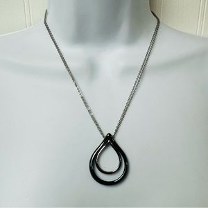 Lia Sophia Double Tear Drop Necklace